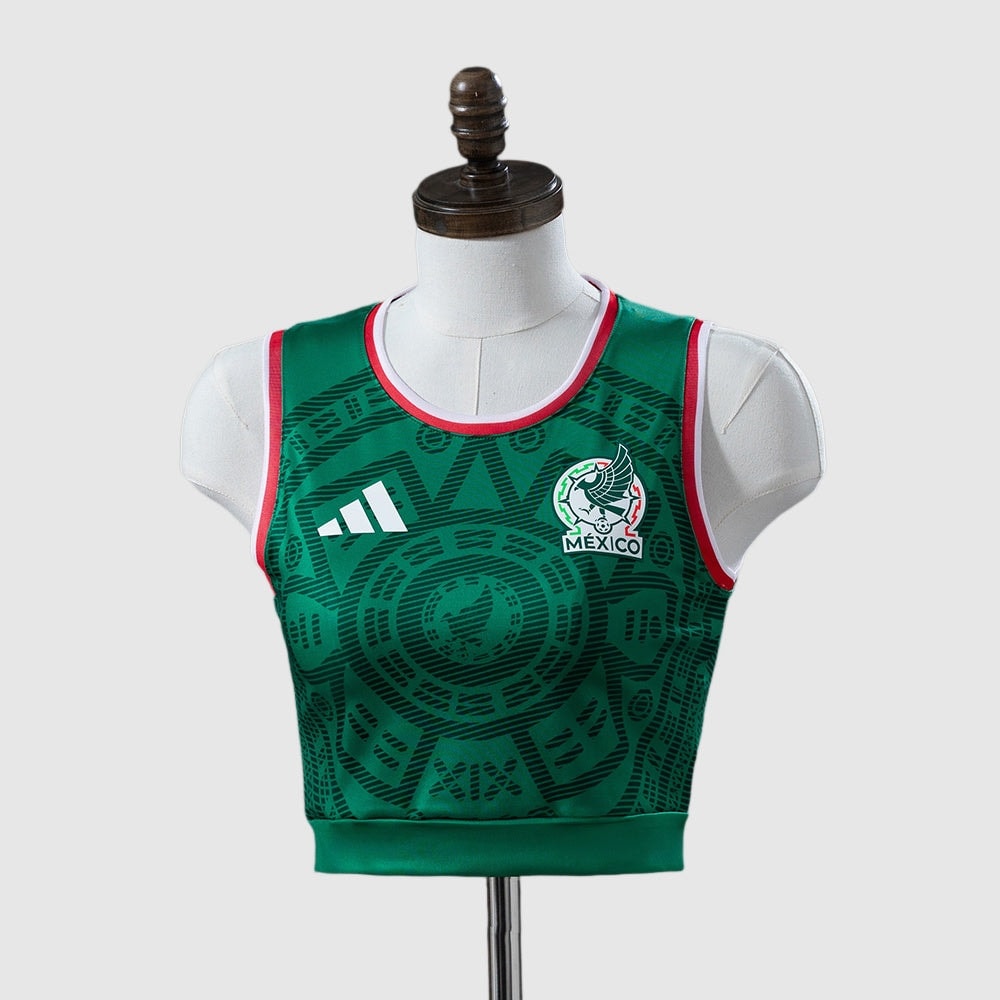 Mexico Home 26/27 Shirt (Crop Tank Top) - Women's, Fan Version
