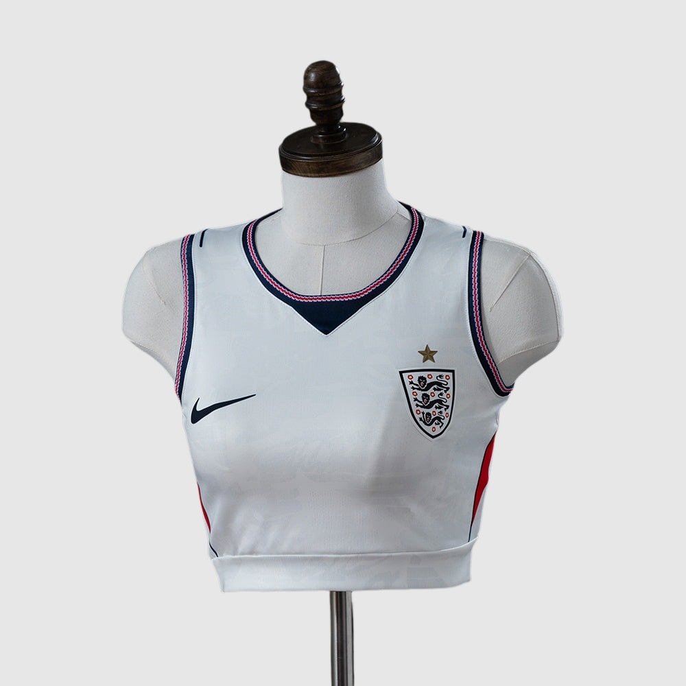 England Home 26/27 Shirt (Crop Tank Top) - Women's, Fan Version