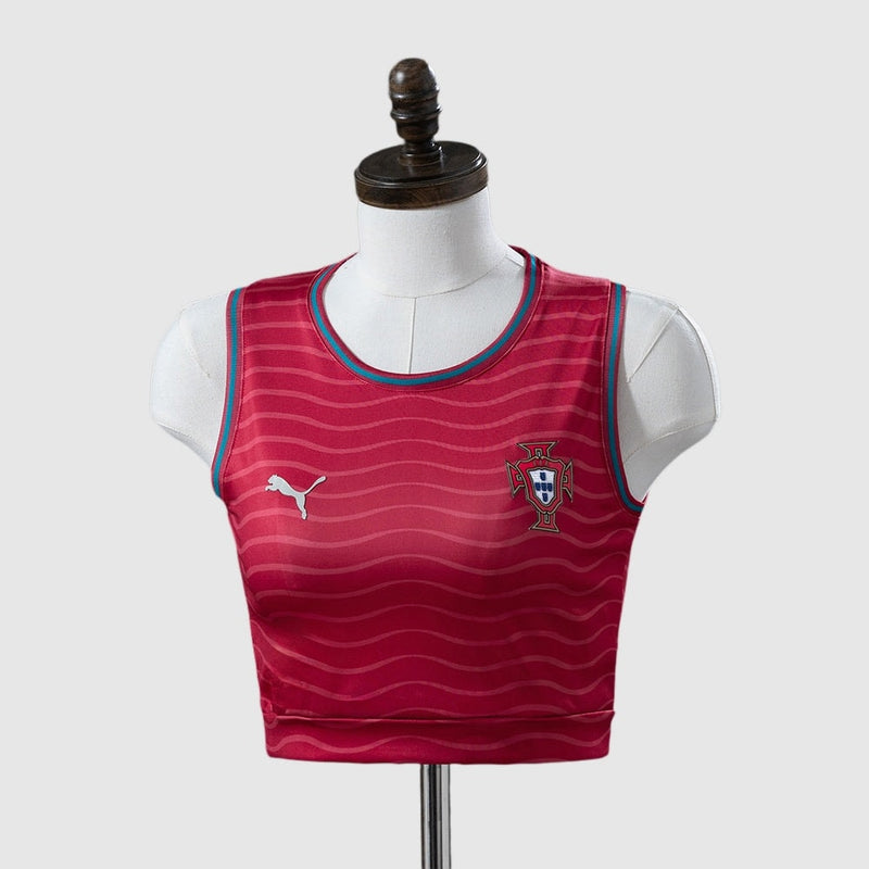 Portugal Home 26/27 Shirt (Crop Tank Top) - Women's, Fan Version