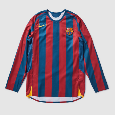 Barcelona 2005/06 Retro Jersey - Fan Version, Long Sleeve