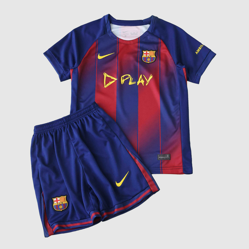 Barcelona Home 25/26 Shirt - Kids, Fan Version
