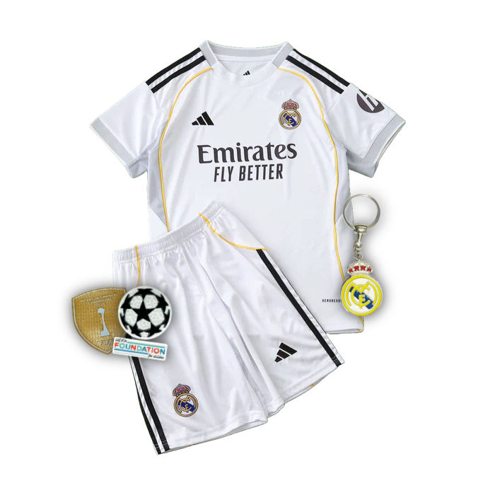 Real Madrid Home 25/26 Shirt - Kids, Fan Version