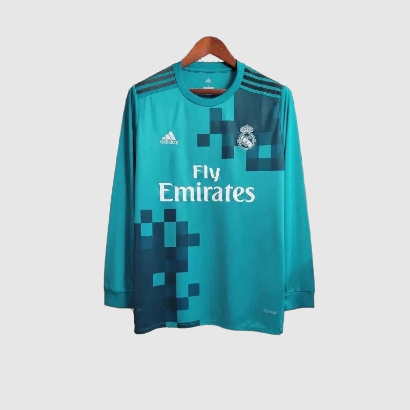 Real Madrid 2017/18 Retro Shirt - Fan Version, Long Sleeve
