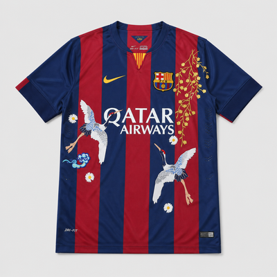 Barcelona 2014/15 Retro Jersey (Retro Embroidered) - Fan Version