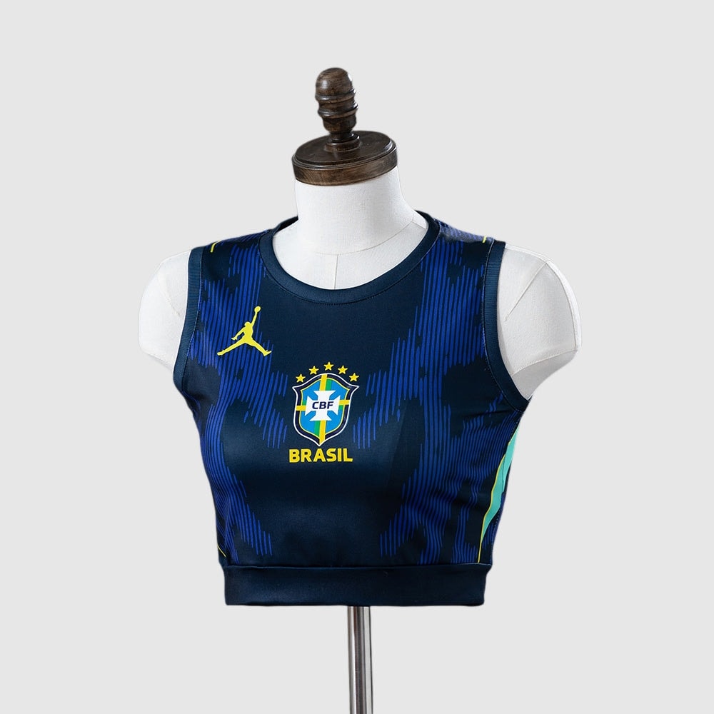 Brazil Away 26/27 Shirt (Crop Tank Top) - Women's, Fan Version