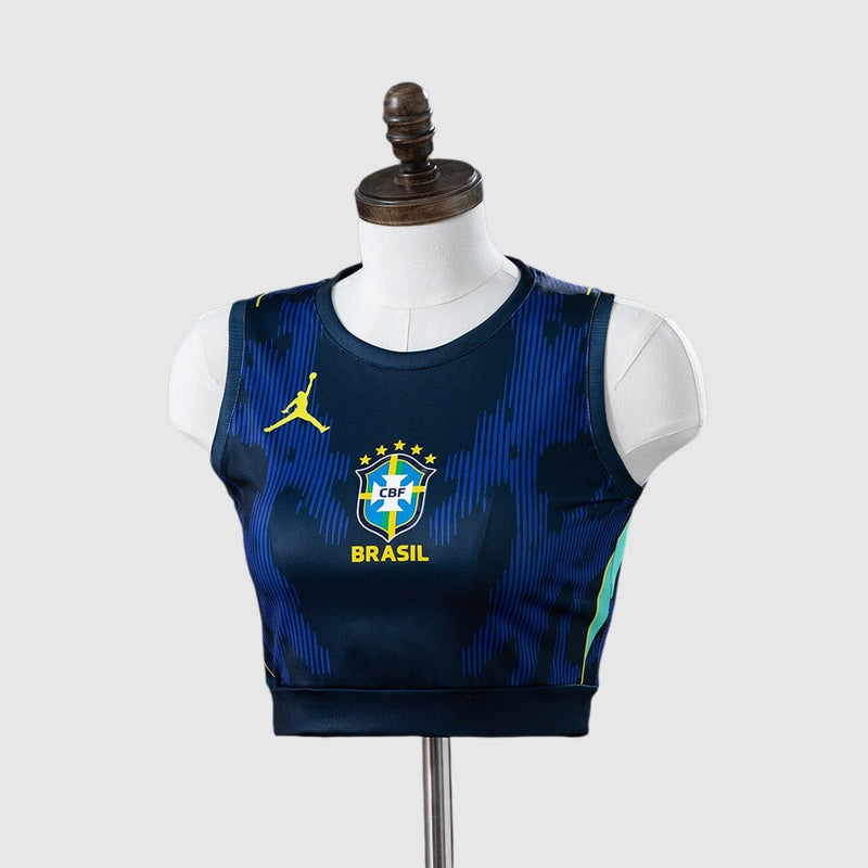 Brazil Away 26/27 Shirt (Crop Tank Top) - Women's, Fan Version