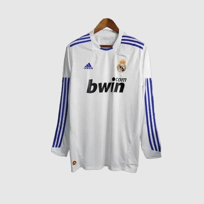 Real Madrid Home 2010/11 Retro Shirt - Fan Version, Long Sleeve