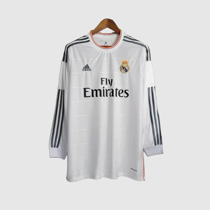 Real Madrid Home 2013/14 Retro Shirt - Fan Version, Long Sleeve