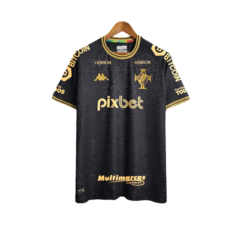 Vasco 22/23 Goalkeeper Jersey - Black - All Sponsors - Fan Version