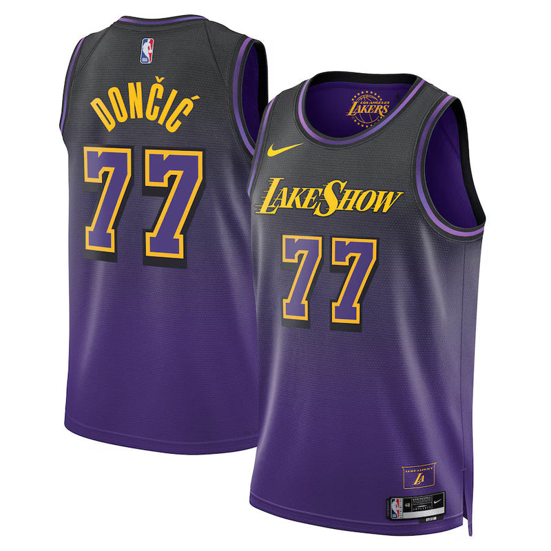 Luka Don��i�� - Los Angeles Lakers City Edition 2024 NBA Jersey - Purple - Unisex