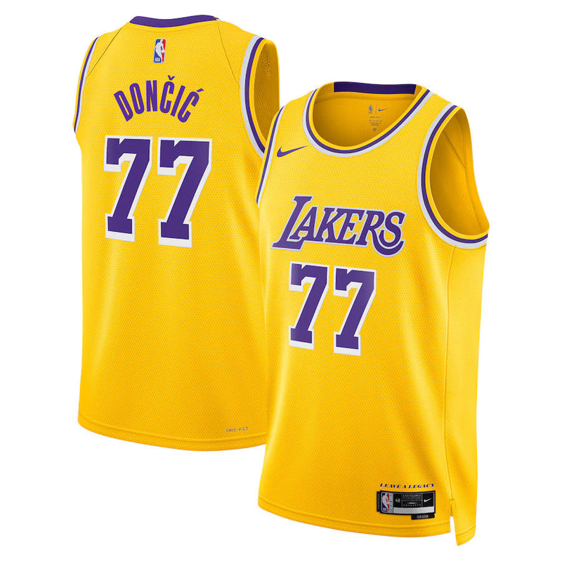 Luka Don��i�� - Los Angeles Lakers Icon Edition 2024 NBA Jersey - Gold - Unisex