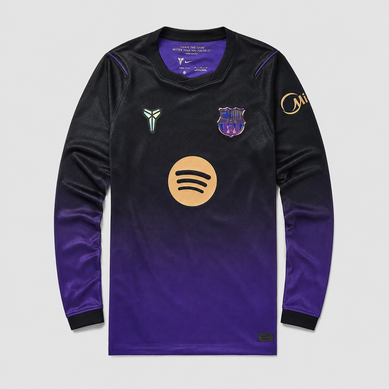 Barcelona Away 26/27 Shirt - Fan Version, Long Sleeve