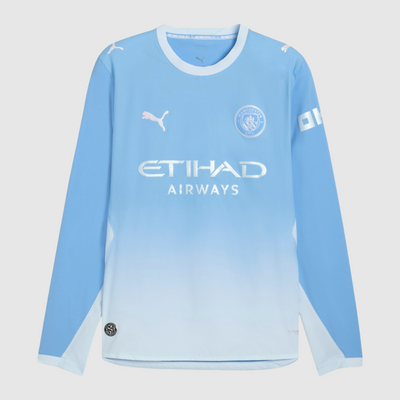 Manchester City Home 26/27 Jersey - Player Version, Long Sleeve