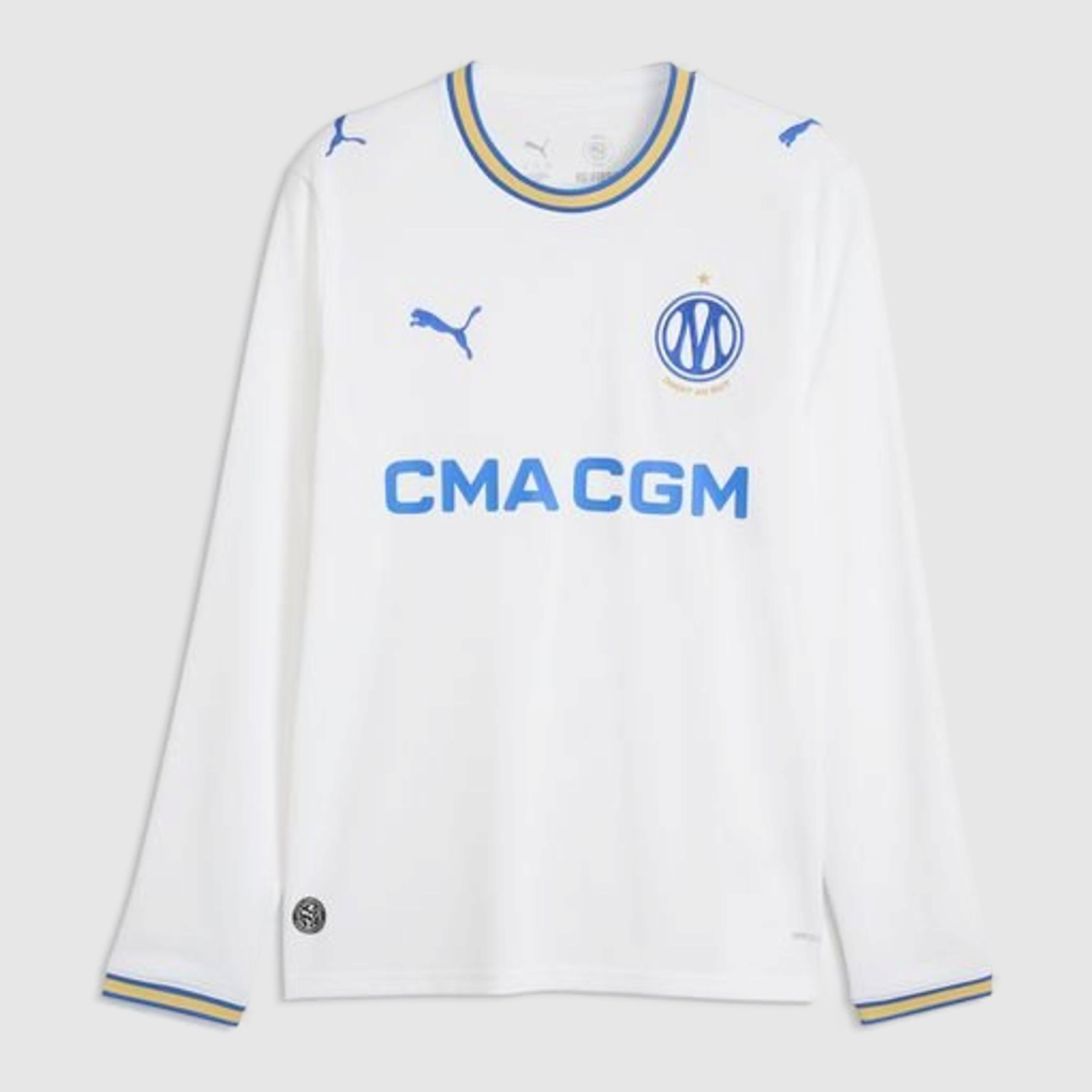 Olympique Marseille Home 26/27 Shirt - Fan Version, Long Sleeve
