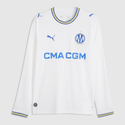 Olympique Marseille Home 26/27 Jersey - Fan Version, Long Sleeve