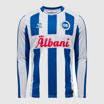 Odense BK Home 25/26 Jersey - Fan Version, Long Sleeve