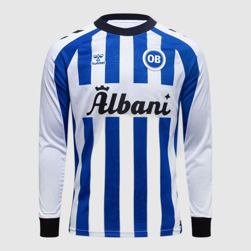 Odense BK Home 26/27 Shirt - Fan Version, Long Sleeve