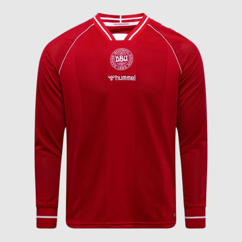 Denmark Home 26/27 Shirt - Fan Version, Long Sleeve