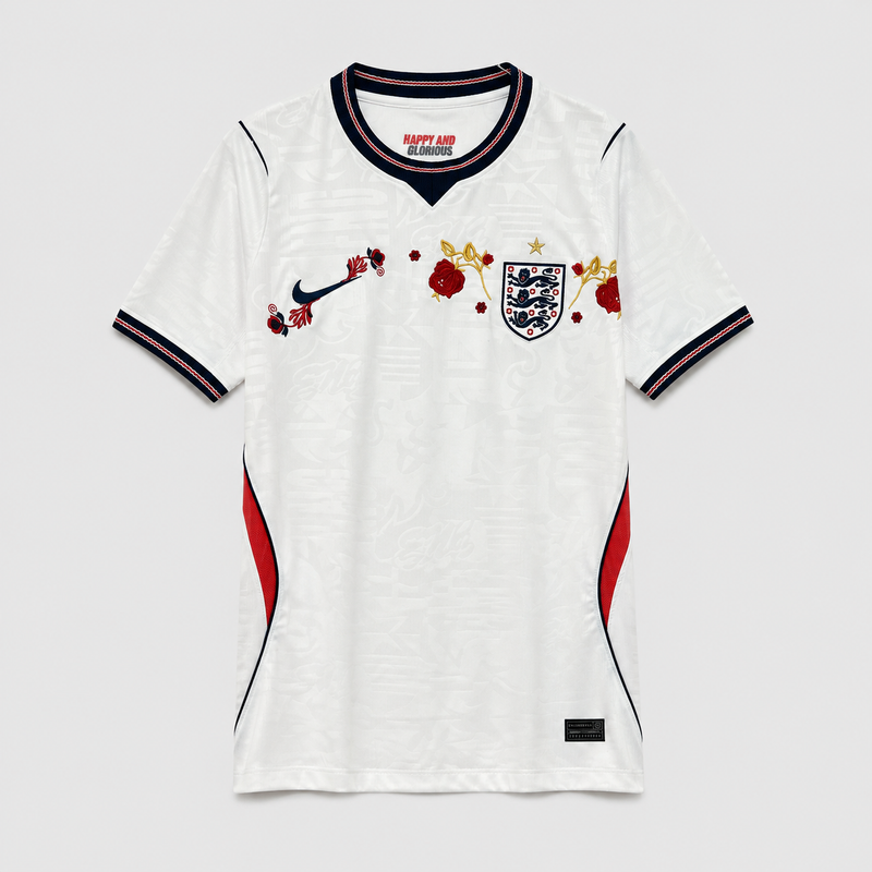 England Home 26/27 Shirt (Embroidered) - Fan Version