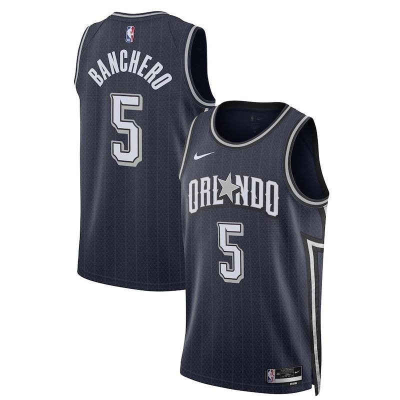 Paolo Banchero Orlando Halo Unisex 23/24 NBA Jersey - Navy - City Edition