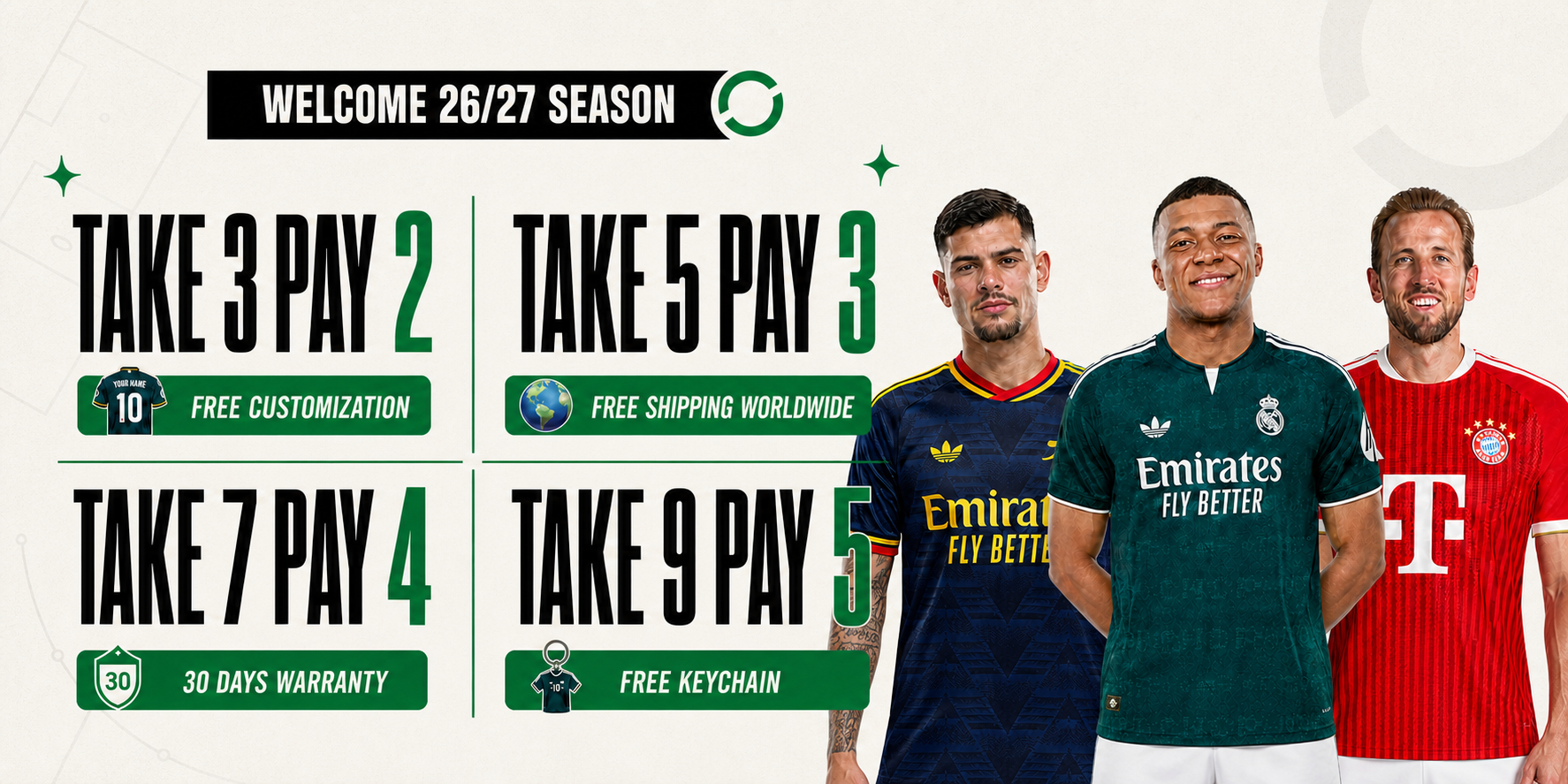 Halo Football 26/27 season multi-buy offers